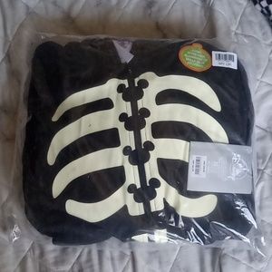 Mickey Mouse Glow in the Dark Skeleton Jumpsuit w Gloves